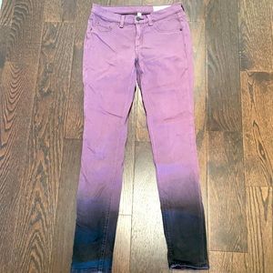 Purple Ombré skinny Jean